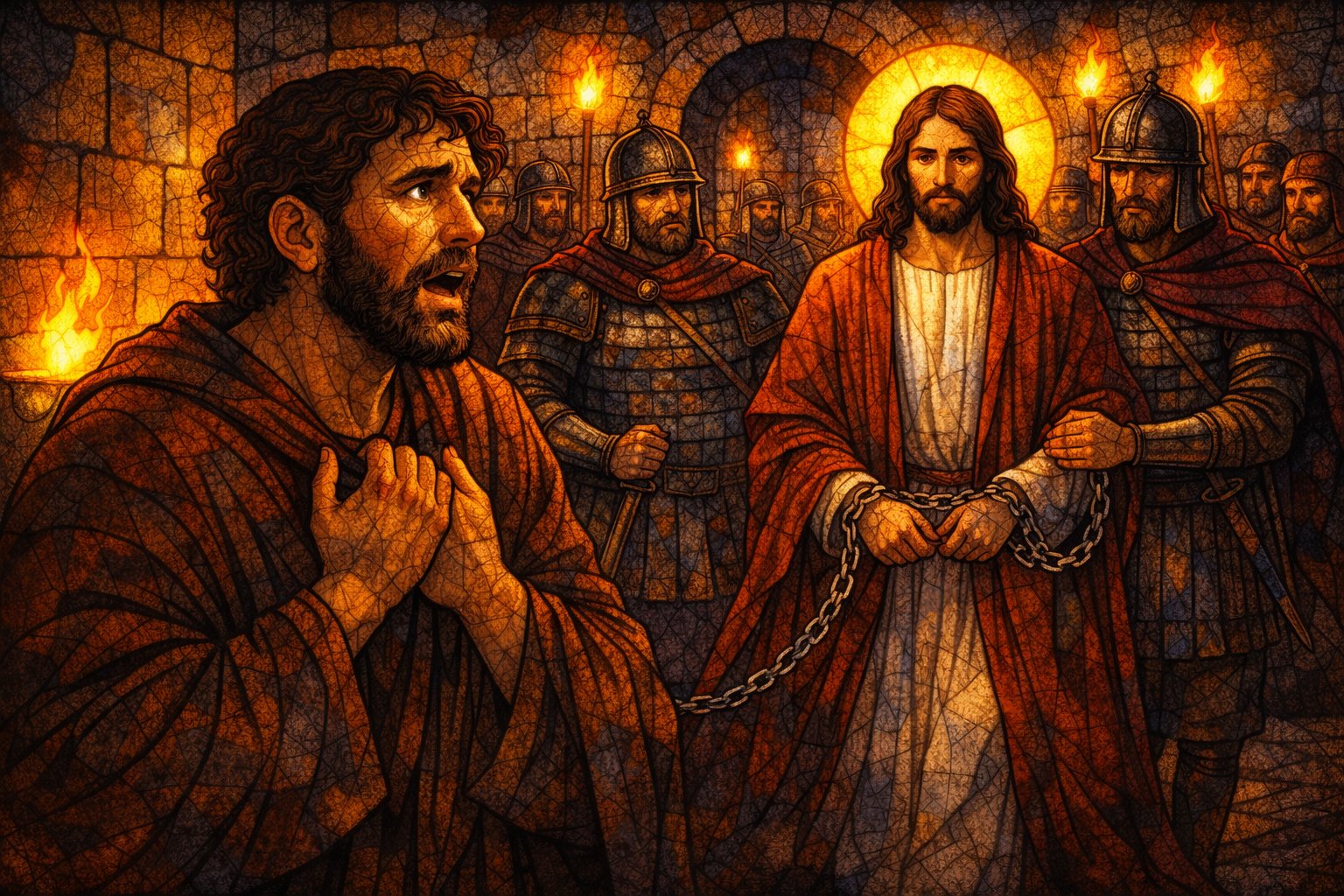 Luke 22:33-34; 54-62: Peter Denies Jesus