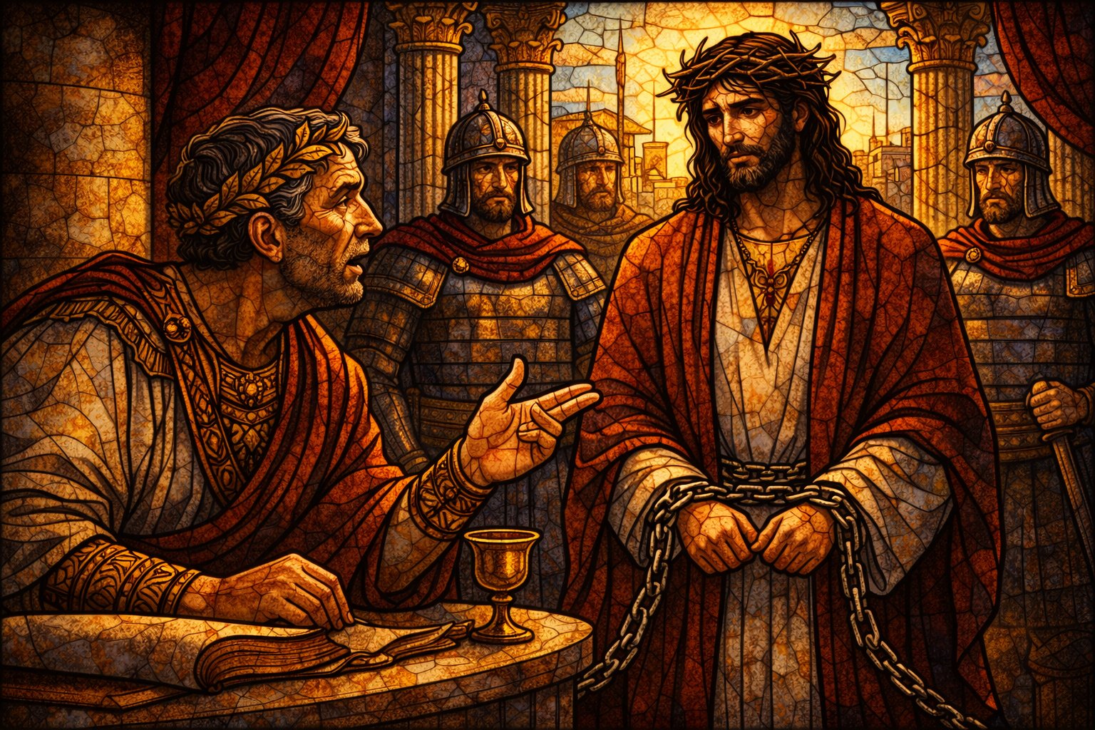 John 18:28-19:16 - Jesus Before Pilate